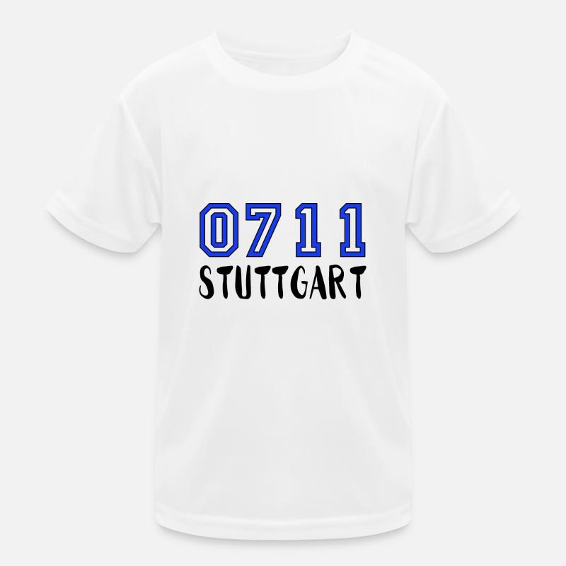 0711 Stuttgart Geschenkidee Stuggi Schwaben Kinder Funktions-T-Shirt
