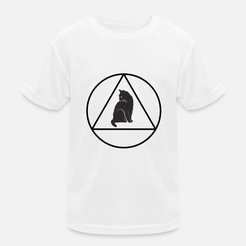 Triangle Cat Hipster T-shirt sport Enfant