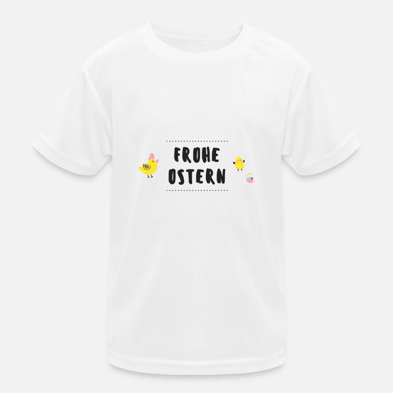 Frohe Ostern Kinder Funktions-T-Shirt