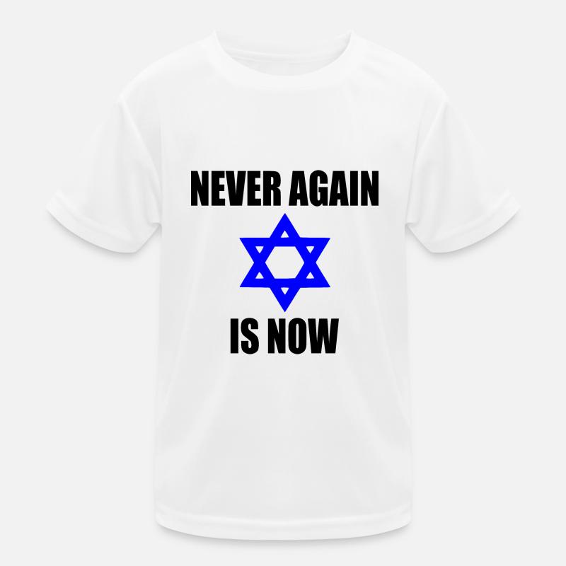 Never again is now Kinder Funktions-T-Shirt