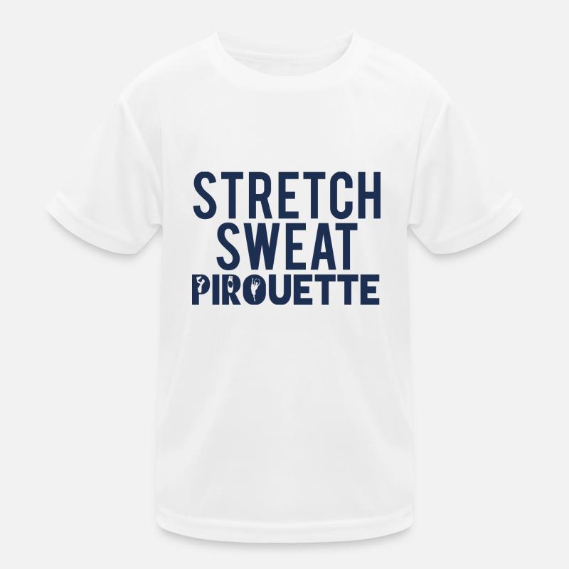 Ballett Geschenk Stretch - Sweat - Pirouette Kinder Funktions-T-Shirt
