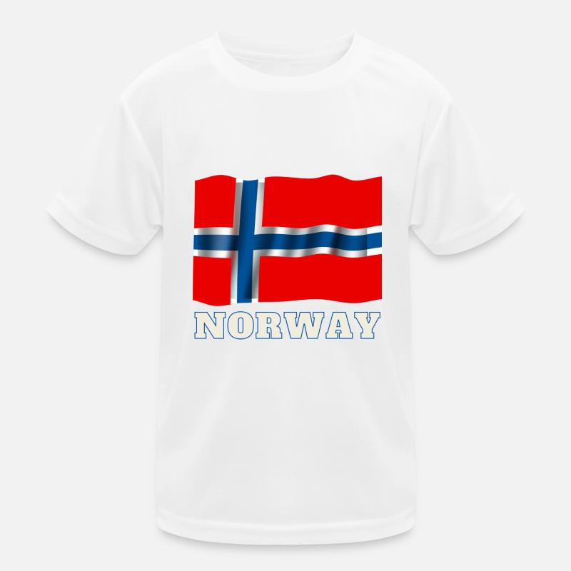 Norwegen Kinder Funktions-T-Shirt
