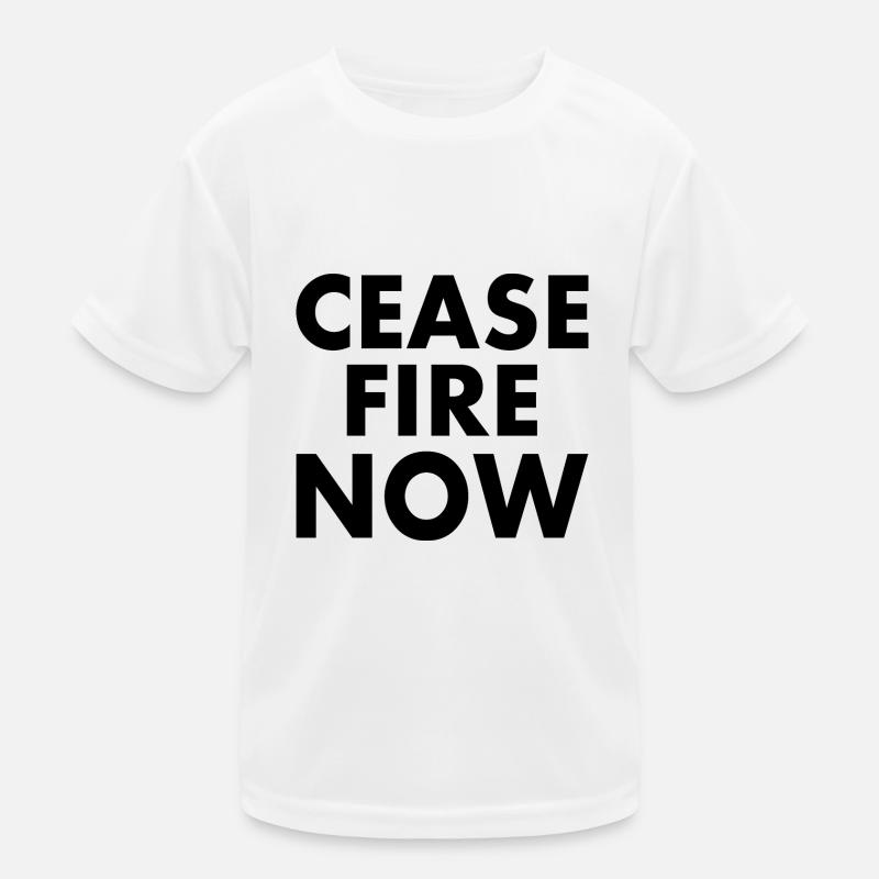Ceasefire now Kinder Funktions-T-Shirt