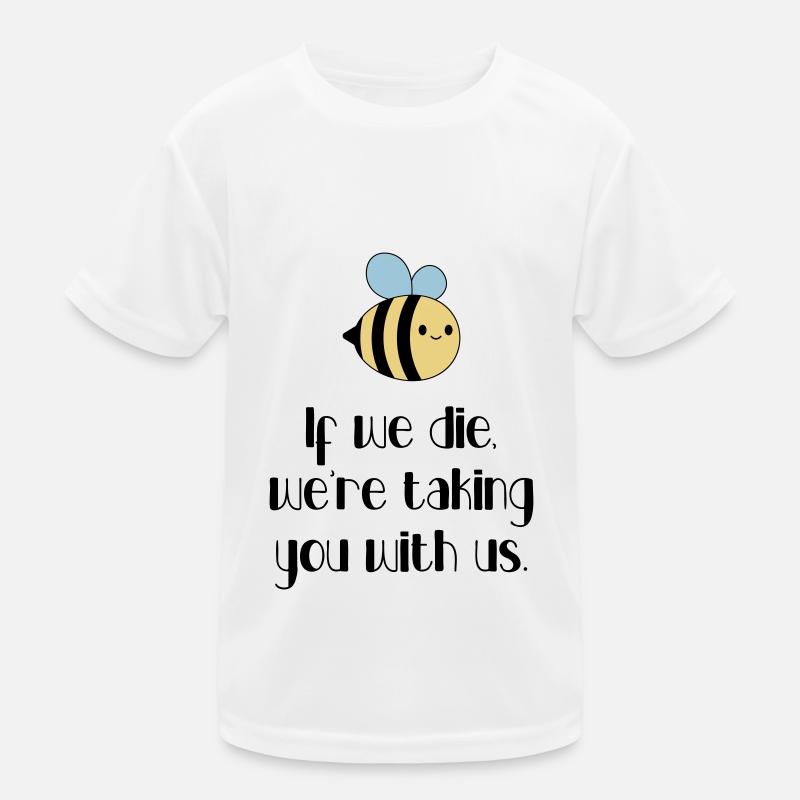 Ecology - Let's protect the bees! Kids Functional T-Shirt