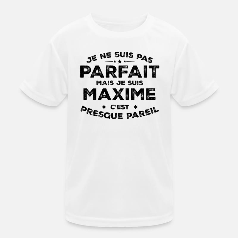 Maxime Ein Name, eine Haltung Humor Maxime Kinder Funktions-T-Shirt