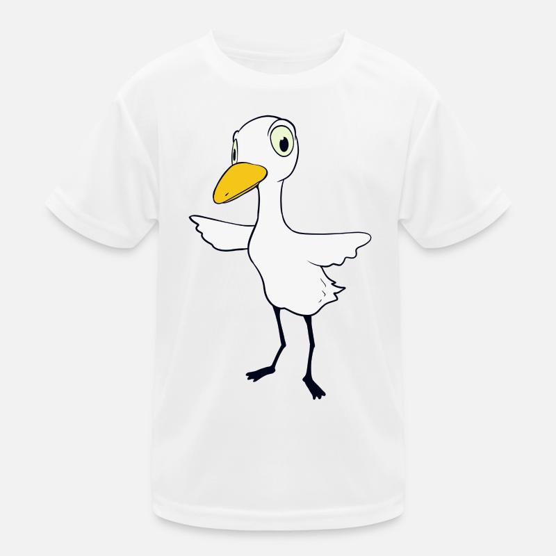 Skeptischer Vogel Kinder Funktions-T-Shirt