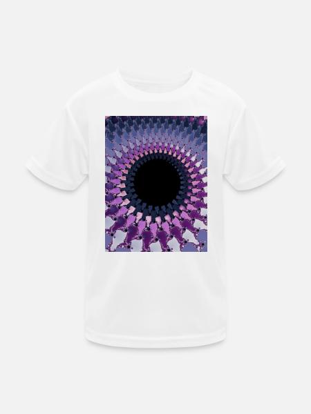 Abstract - Kids Functional T-Shirt - white - Front