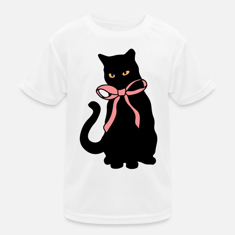 Silhouette de chats avec décoration de ruban T-shirt sport Enfant