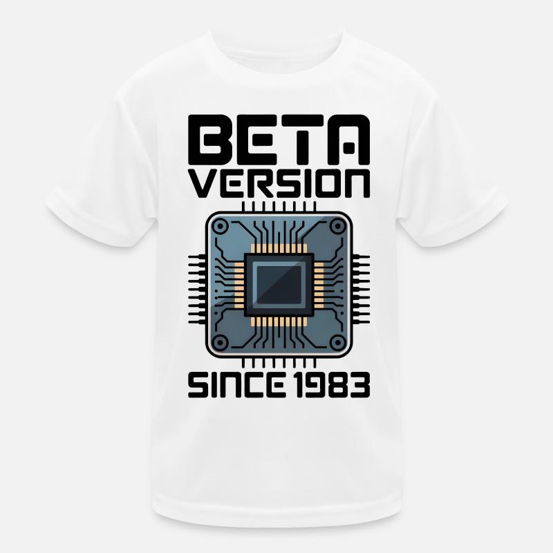 Conception futuriste de l’écran à micropuce T-shirt sport Enfant