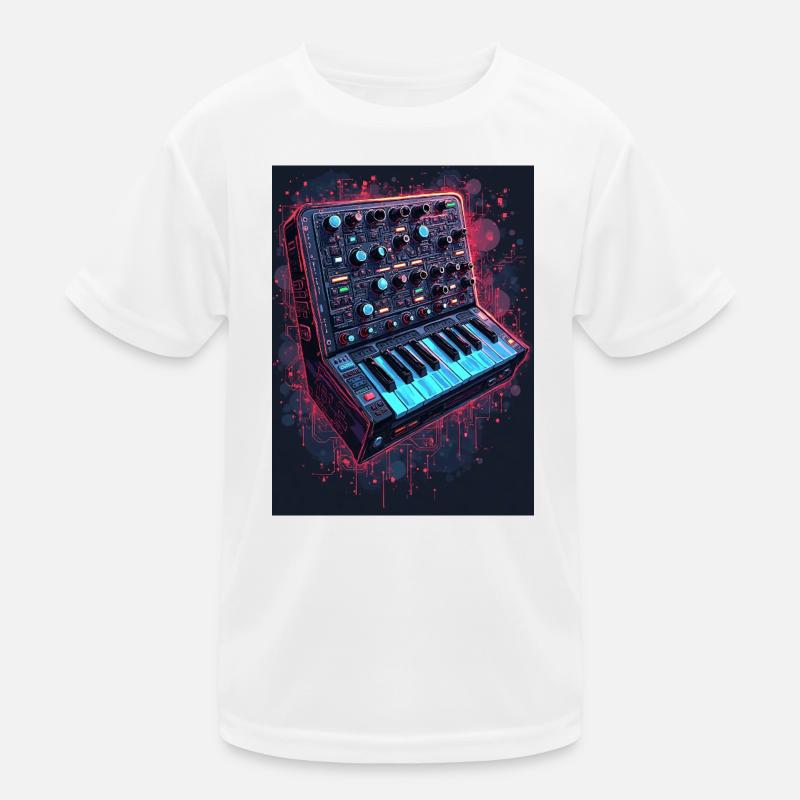 Digital Synthesizer Kunstdesign Kinder Funktions-T-Shirt
