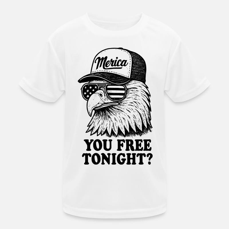 Du bist heute Abend frei, Adler, 4. Juli Kinder Funktions-T-Shirt