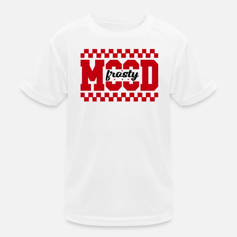 MAD Grid Graphic Printing Kids Functional T-Shirt