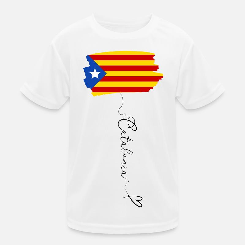 Drapeau Catalogne Indépendantiste Estelada Blava T-shirt sport Enfant