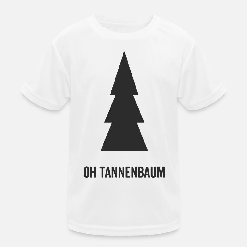 Tannenbaum Silhouette Oh Tannenbaum Kinder Funktions-T-Shirt