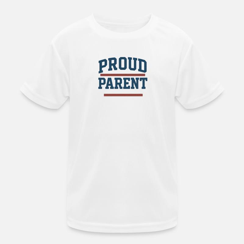 Stolzer Elternteil Design - Kinder Funktions-T-Shirt - Weiß