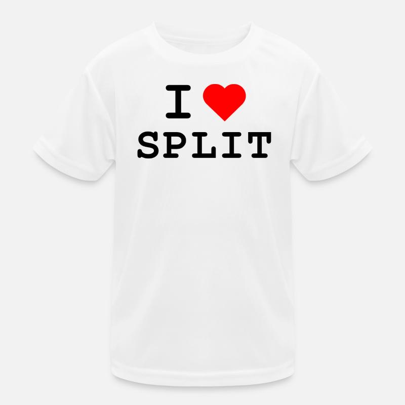I love Split - Ich liebe Split Kids Functional T-Shirt
