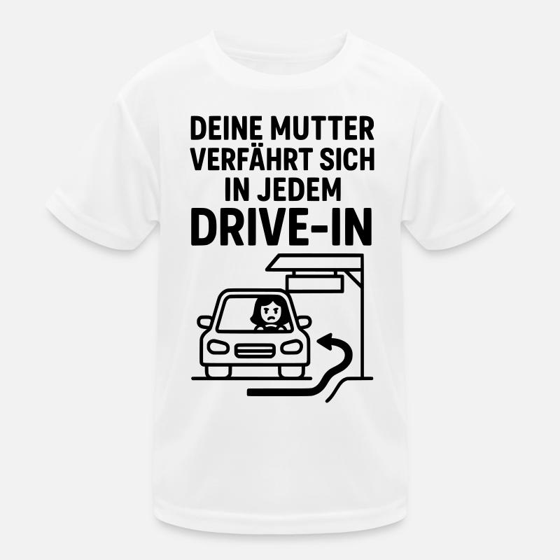Deine Mudda Drive In Kinder Funktions-T-Shirt
