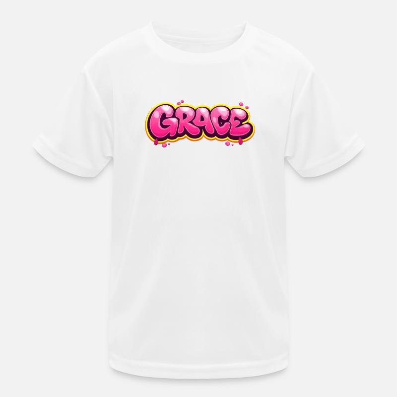 GRACE GRAFFITI NAME FOR PERFECT GIFT PRINTABLE on  T-shirt sport Enfant