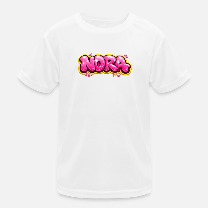 NORA GRAFFITI NAME FOR PERFECT GIFT PRINTABLE  T-shirt sport Enfant