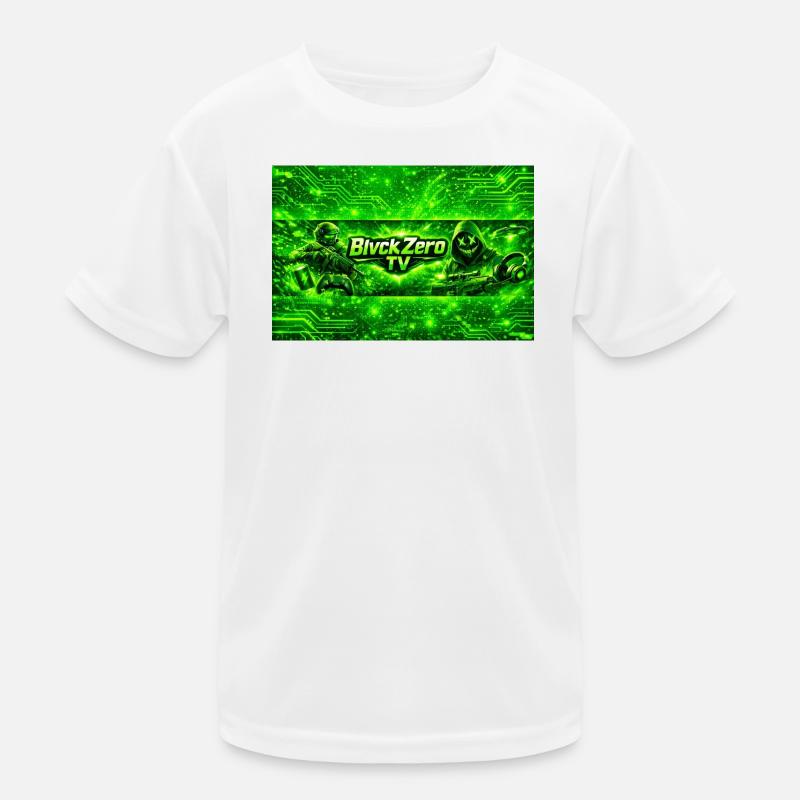 Neon Cyber Militär Logo Kinder Funktions-T-Shirt