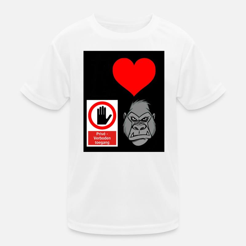Accès privé de Heart Hand Gorilla T-shirt sport Enfant