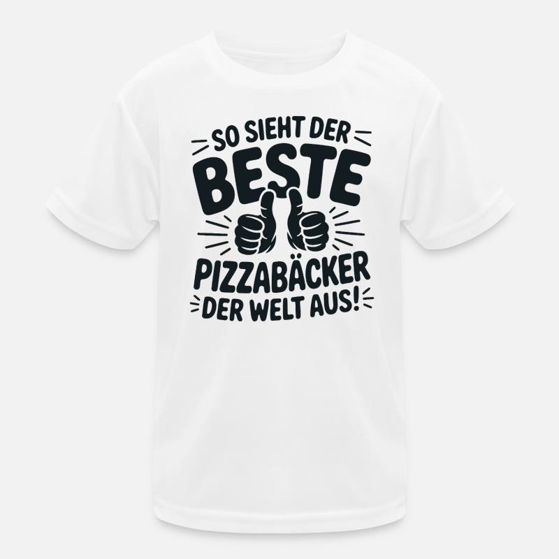 Pizzabäcker Geschenkidee Kinder Funktions-T-Shirt