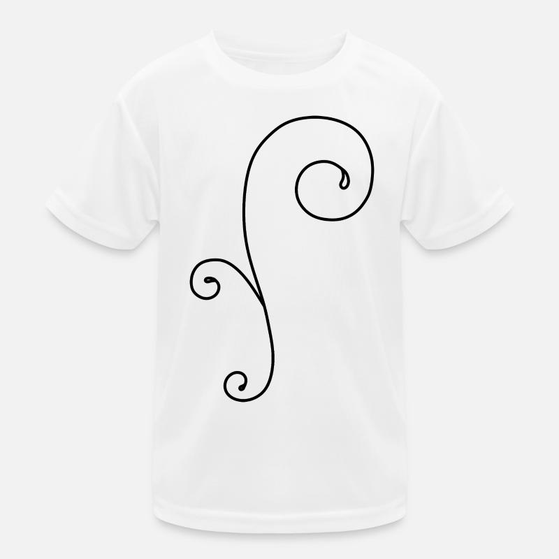 Whimsical Swirl Kids Functional T-Shirt