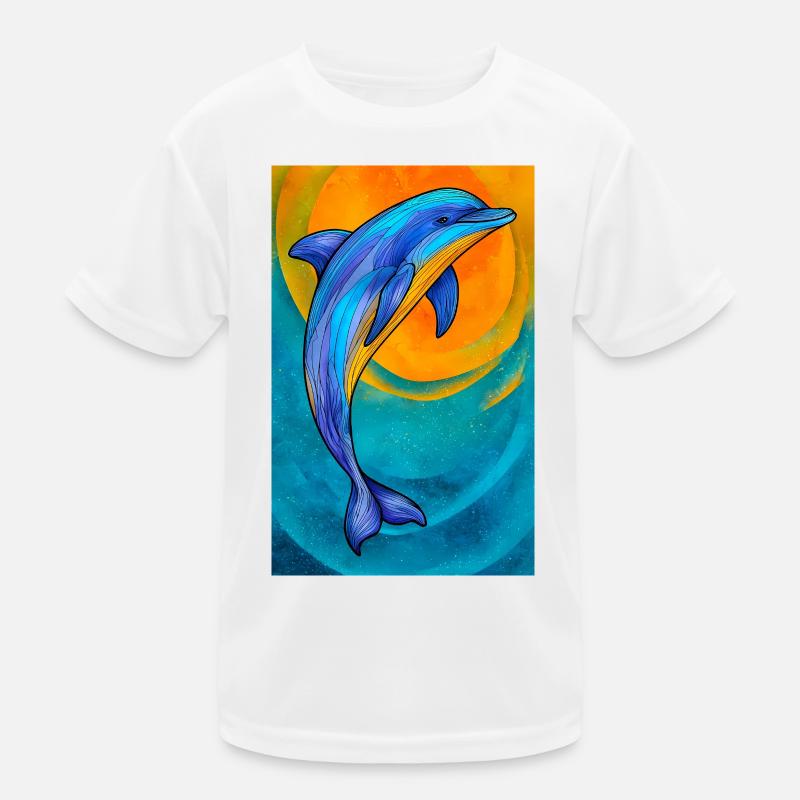 Delfin Kinder Funktions-T-Shirt