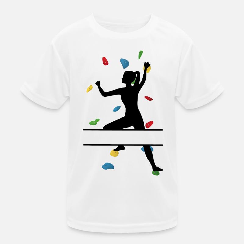 Grimper Wall Woman – Conception personnalisée de blocs T-shirt sport Enfant