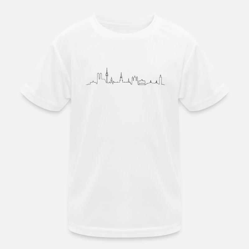 Lignes de la ville Silhouette Munich T-shirt sport Enfant