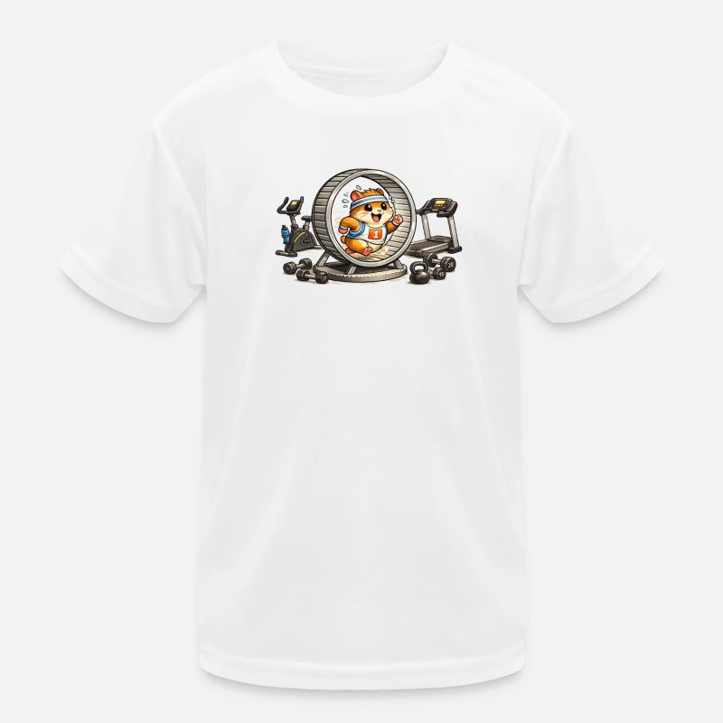 Hamster Athlète en Roue T-shirt sport Enfant
