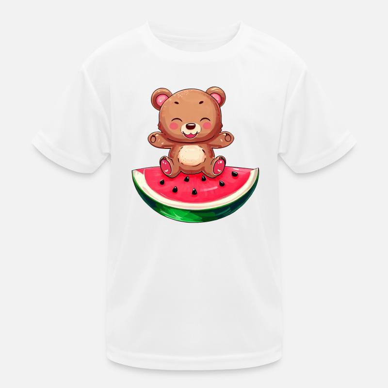 L’ours s’assoit sur la pastèque - Mignon T-shirt sport Enfant