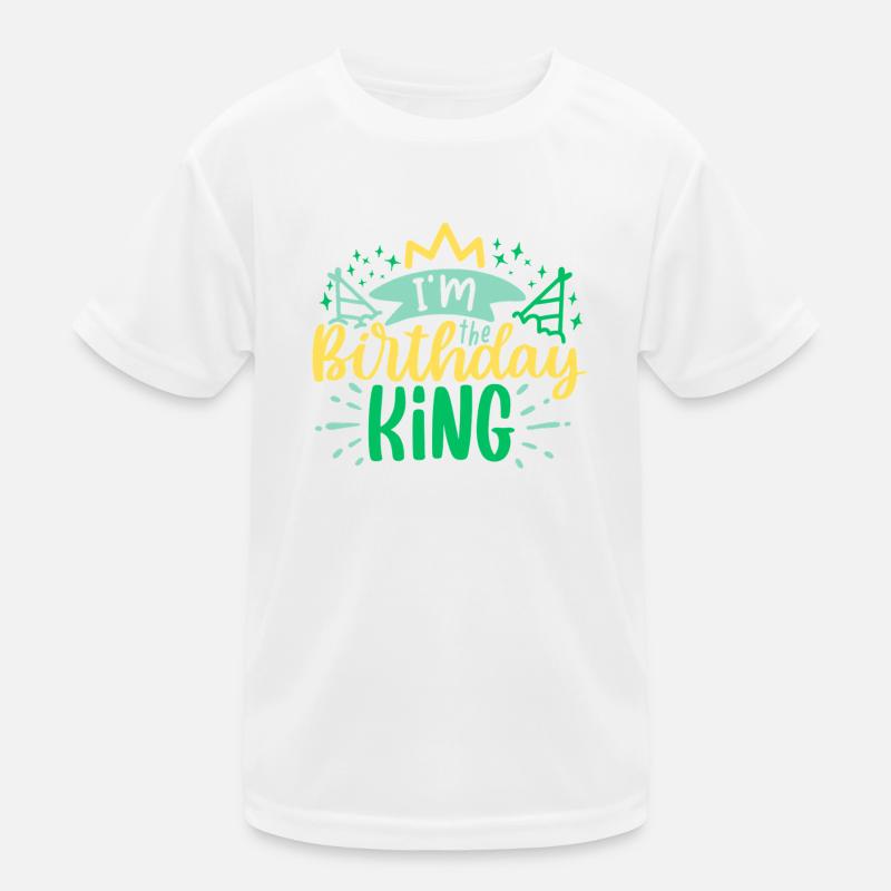 I'm the Birthday KING Kids Functional T-Shirt