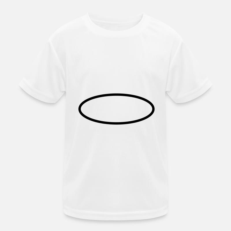 Oval Kreis Symbole Kinder Funktions-T-Shirt