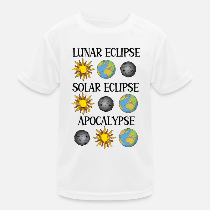 Éclipse lunaire Éclipse solaire Apocalypse T-shirt sport Enfant