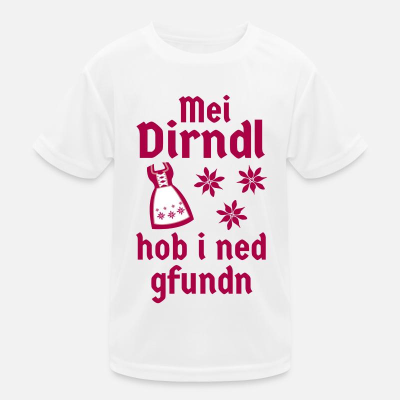 Kein Dirndl - Mei Dirndl hob i ned gfundn Wiesn Kinder Funktions-T-Shirt