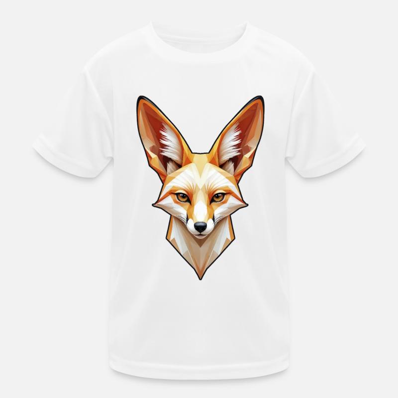 Fennec-Kopf in Farbe Kinder Funktions-T-Shirt