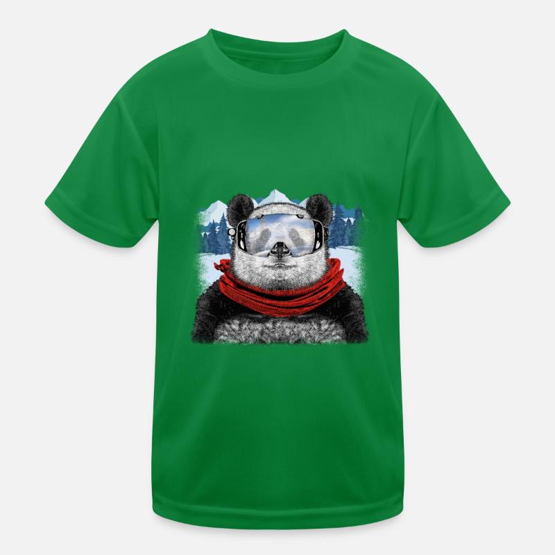 panda de ski T-shirt sport Enfant