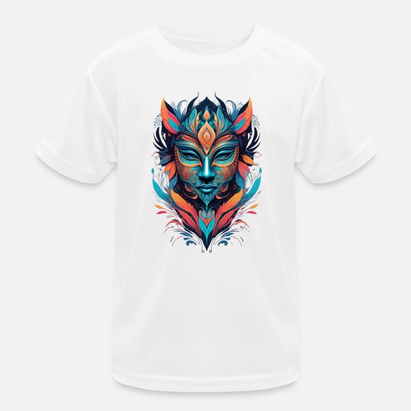 "Vivid Mask" Kids Functional T-Shirt