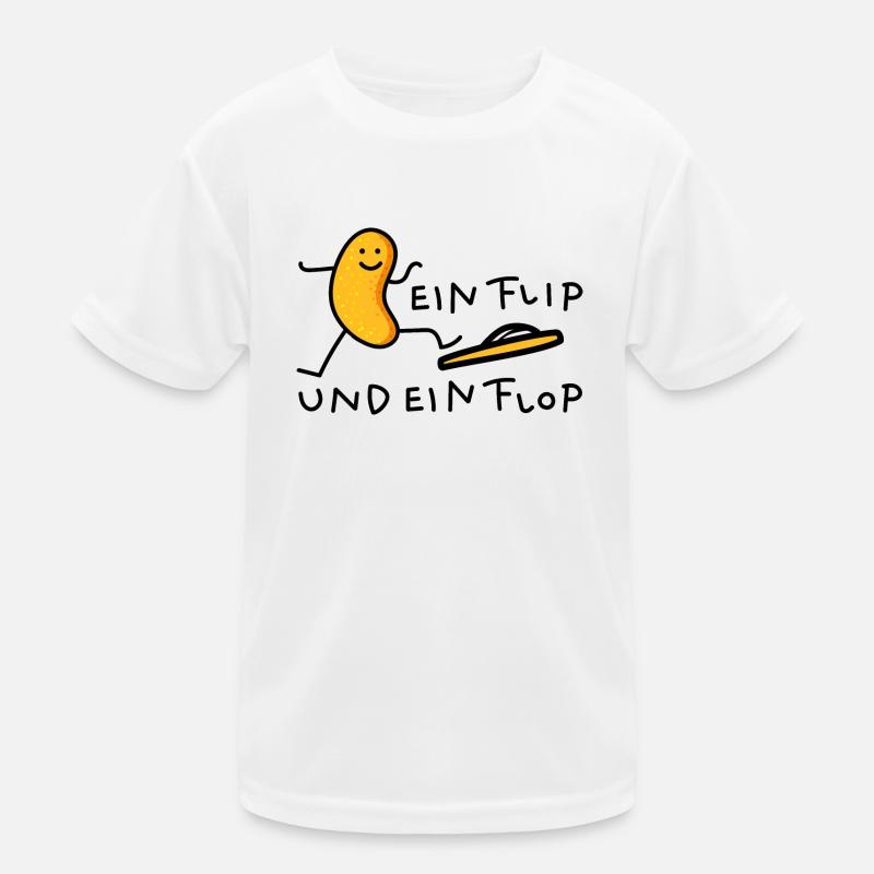 Ernussflips mit Flop Kinder Funktions-T-Shirt