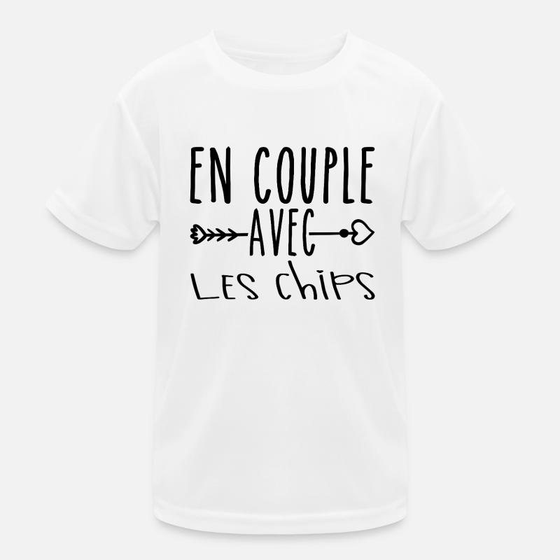 Couples with Chips, Crisps Fans Gift Kids Functional T-Shirt