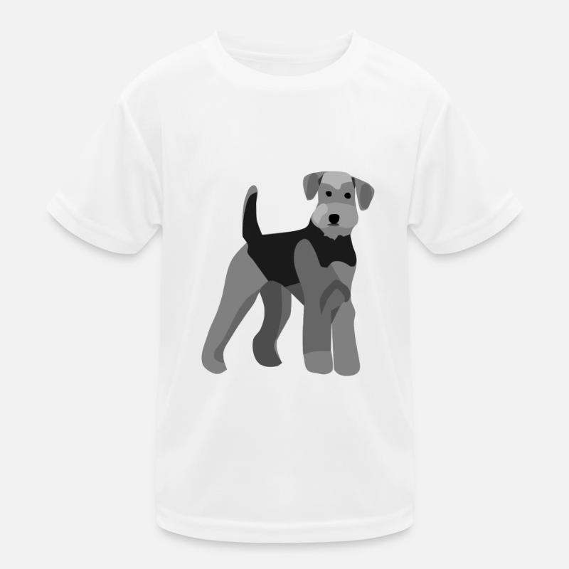 Airedale Terrier vorne Kinder Funktions-T-Shirt