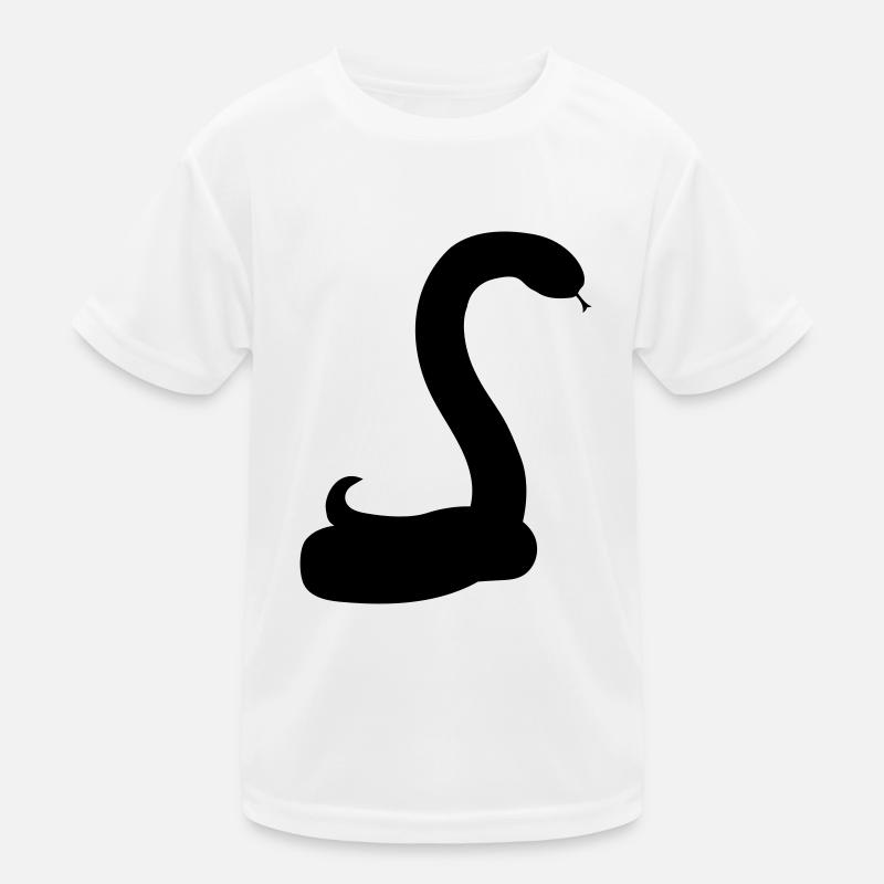 silhouette shadow snake face head gecko egg Kids Functional T-Shirt
