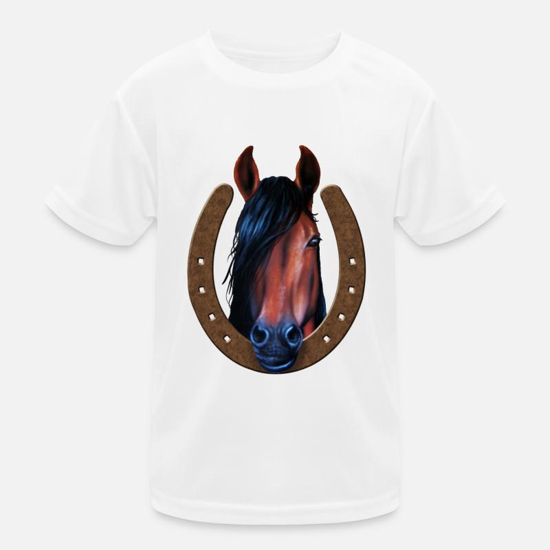 Cheval en fer à cheval T-shirt sport Enfant