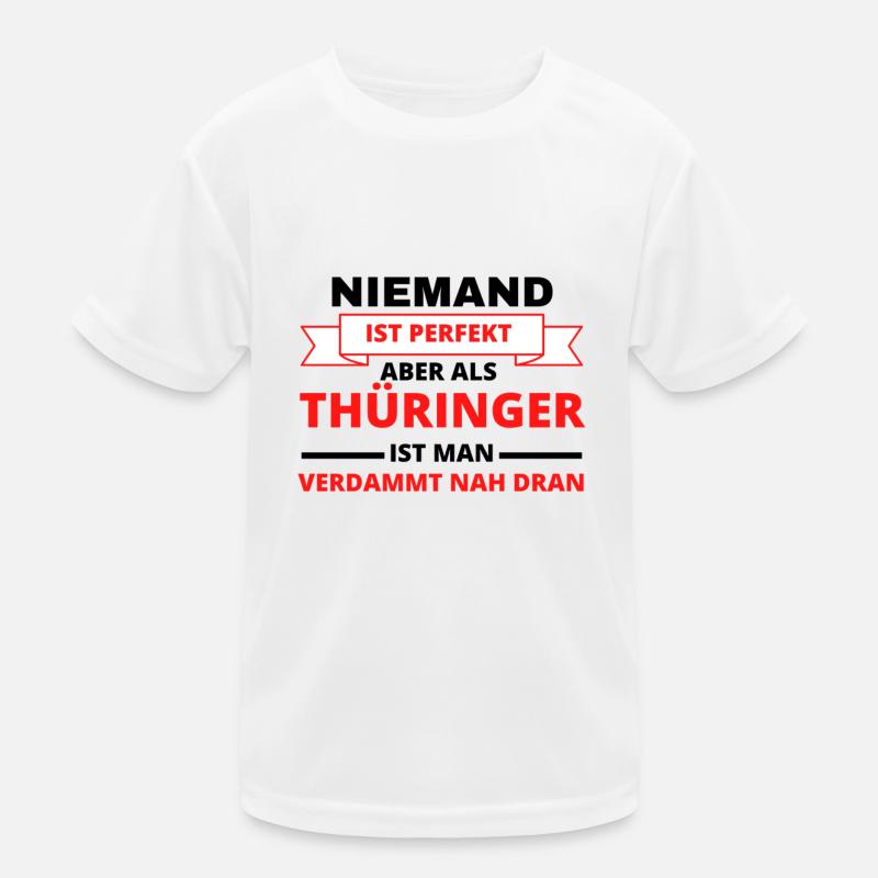 Thüringen Thüringer Bratwurst Bundesland Spruch Kinder Funktions-T-Shirt