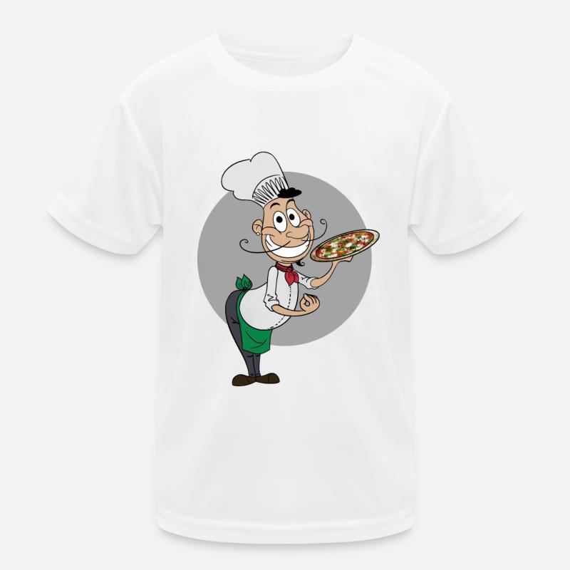 Chef cuisinier pizzaïolo T-shirt sport Enfant