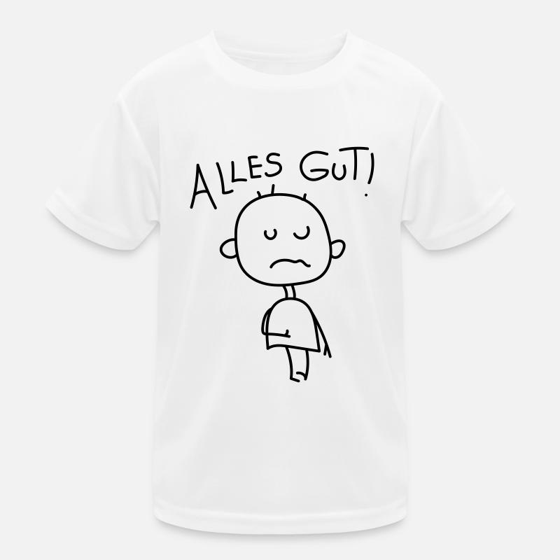 Strichmännchen Satire Kinder Funktions-T-Shirt