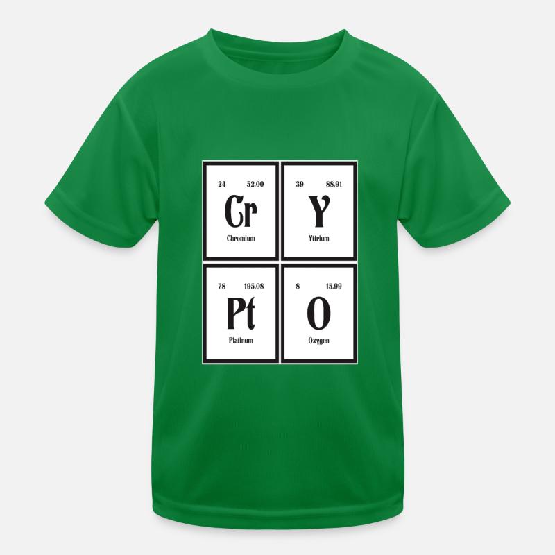 Crypto - Periodensystem der Elemente Kinder Funktions-T-Shirt