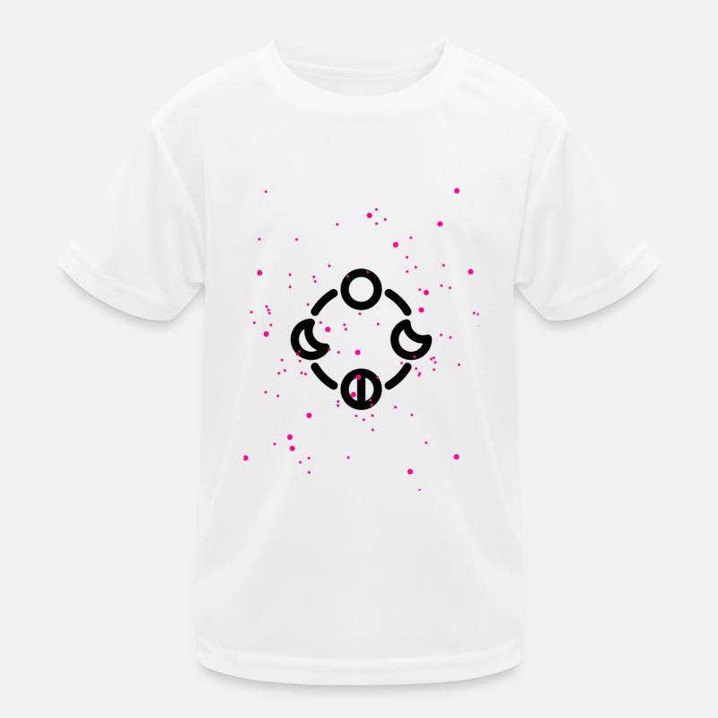 Mondphasen Kinder Funktions-T-Shirt