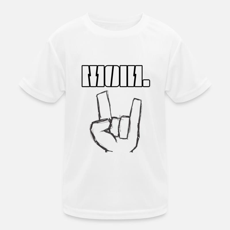 Moin dans le design hard rock T-shirt sport Enfant